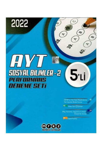 Merkez Yayınları AYT Sosyal Bilimler 2 5 li Performans Deneme Seti