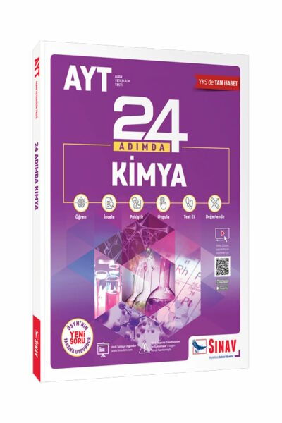 Sınav Yayınları AYT Kimya 24 Adımda Konu Anlatımlı Soru Bankası