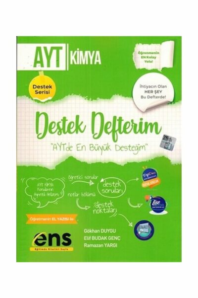 ENS Yayıncılık 2025 AYT Kimya Destek Defterim Gökhan Duygu