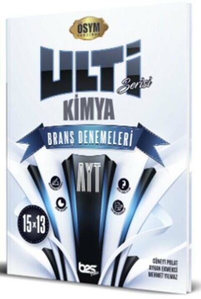 Bes Yayınları AYT Kimya Ulti Serisi 15 x 13 Branş Denemeleri