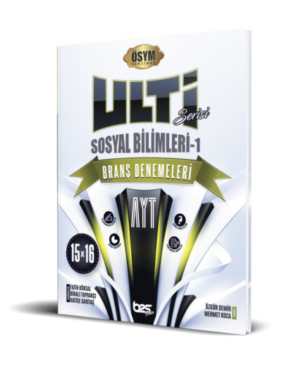 Bes Yayınları AYT Sosyal Bilimler-1 Ulti Serisi 15x16 Branş Denemeleri