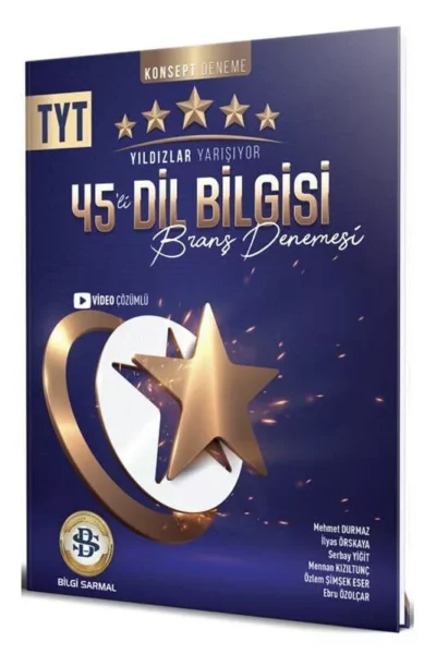 Bilgi Sarmal Yayınları 2024 TYT Dil Bilgisi Yıldızlar Yarışıyor 45'li Branş Denemesi