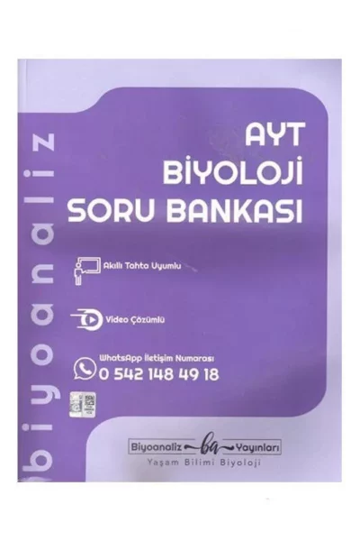 Biyoanaliz Yayınları 2024 AYT Biyoloji Soru Bankası