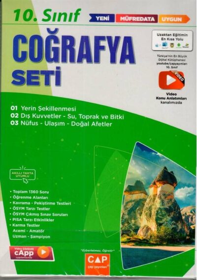 Çap Yayınları 10. Sınıf Coğrafya Anadolu Seti