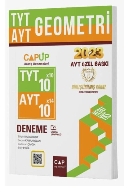 Çap Yayınları 2023 TYT-AYT Geometri Deneme Özel Baskı
