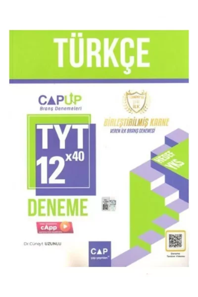 Çap Yayınları 2024 TYT Türkçe 12x40 Up Deneme