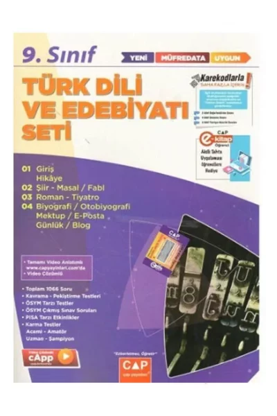 Çap Yayınları 2024 9.Sınıf Türk Dili ve Edebiyatı Anadolu Seti