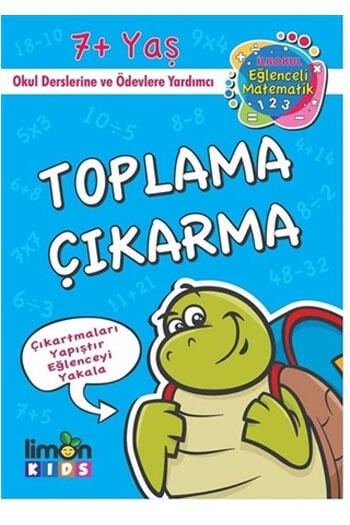 Çıkartmalı Toplama Çıkartma İlk Okul Eğlenceli Matematik LimonKIDS