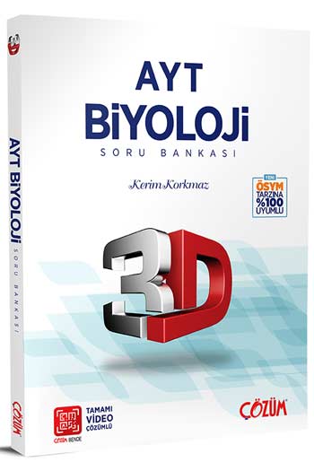 Çözüm Yayınları AYT Biyoloji 3D Soru Bankası