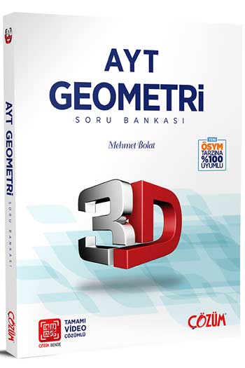 Çözüm Yayınları AYT Geometri 3D Soru Bankası