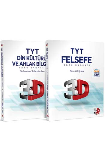 3D Yayınları TYT Felsefe ve Din Kültürü ve Ahlak Bilgisi Soru Bankası