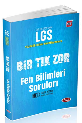 Data Yayınları LGS Bir Tık Zor Fen Bilimleri Soruları