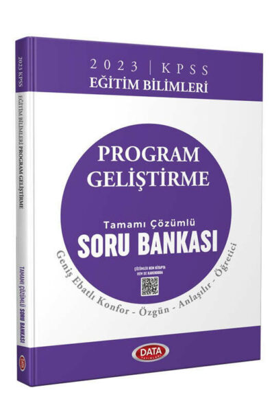 Data Yayınları 2023 KPSS Eğitim Bilimleri Program Geliştirme Tamamı Çözümlü Soru Bankası