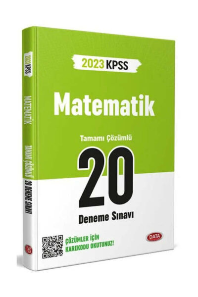 Data Yayınları 2023 KPSS Matematik Tamamı Çözümlü 20 Deneme