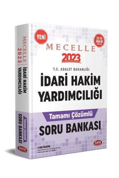 Data Yayınları 2023 Mecelle İdari Hakim Yardımcılığı Çözümlü Soru Bankası
