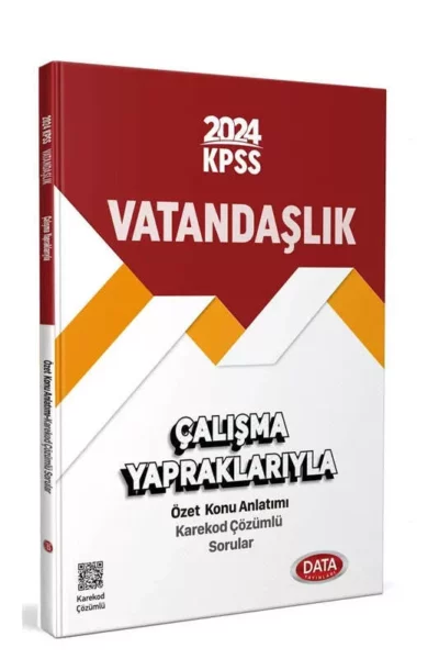 Data Yayınları 2024 KPSS Vatandaşlık Çalışma Yapraklarıyla Özet Konu Anlatımı