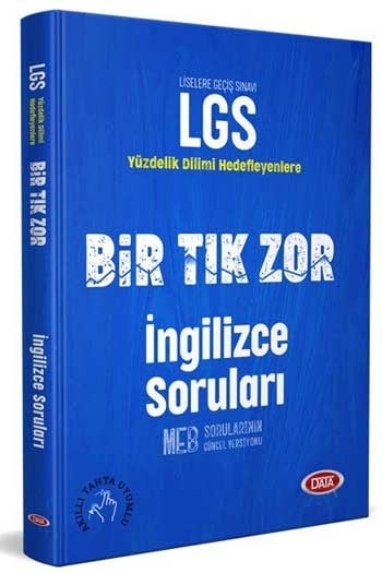 Data Yayınları LGS Bir Tık Zor İngilizce Soruları