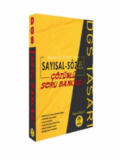 Tasarı Yayınları DGS Sayısal-Sözel Çözümlü Soru Bankası