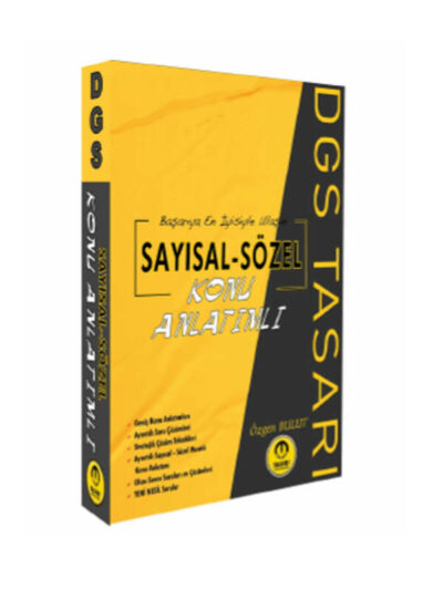 Tasarı Yayınları DGS Sayısal Sözel Konu Anlatımı