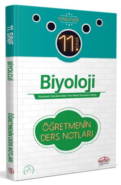 Editör Yayınevi 11. Sınıf Biyoloji Öğretmenin Ders Notları