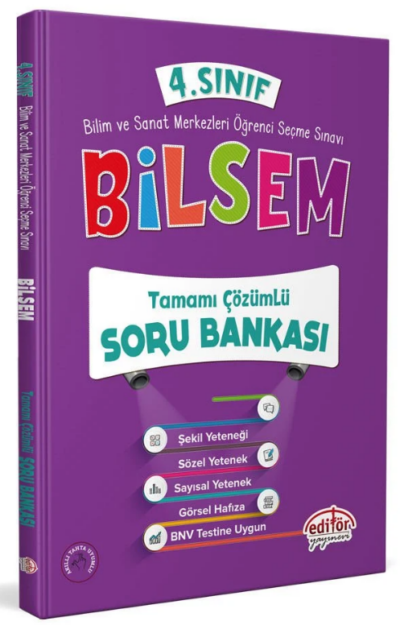Editör Yayınevi 4.Sınıf Bilsem Soru Bankası