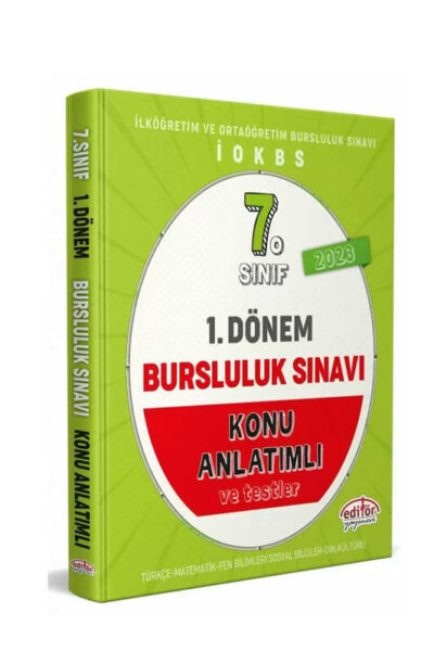 Editör Yayınları 7. Sınıf 1. Dönem Bursluluk Sınavı Konu Anlatımlı