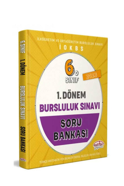 Editör Yayınları 6. Sınıf 1. Dönem Bursluluk Sınavı Soru Bankası