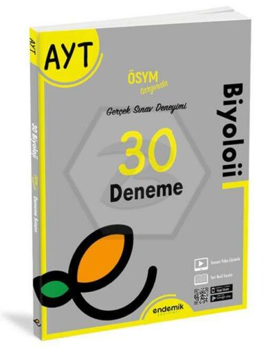 Endemik Yayınları 2022 AYT Biyoloji 30 Deneme Sınavı