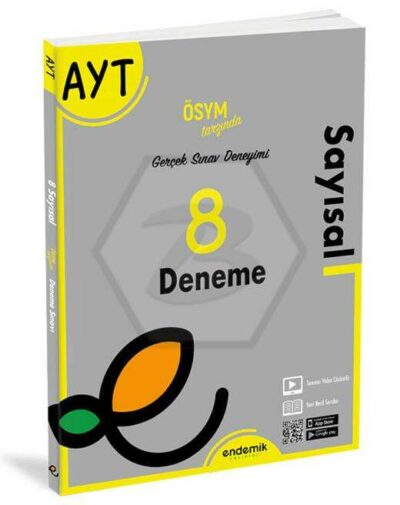 Endemik Yayınları 2022 AYT Sayısal 8 Deneme Sınavı