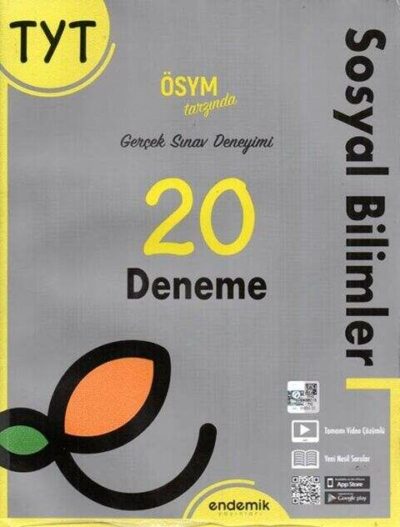 Endemik Yayınları 2022 TYT Sosyal Bilimler 20 Deneme Sınavı