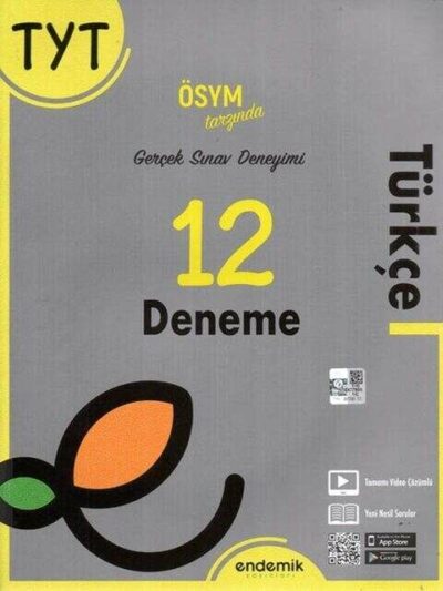 Endemik Yayınları 2022 TYT Türkçe 12 Deneme Sınavı
