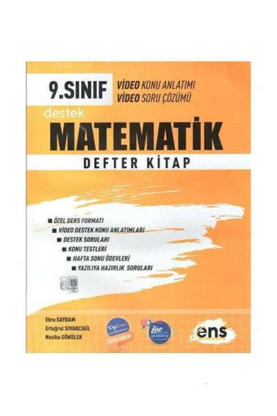 ENS Yayınları 2024 9.Sınıf Defter Kitap Matematik