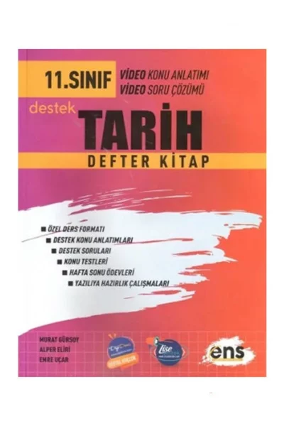 ENS Yayınları 2025 11.Sınıf Tarih Defter Kitap