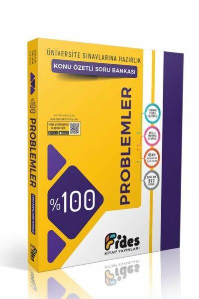 Fides Yayınları %100 ÖSYM Soru Tipleriyle Problemler Konu Özetli Soru Bankası