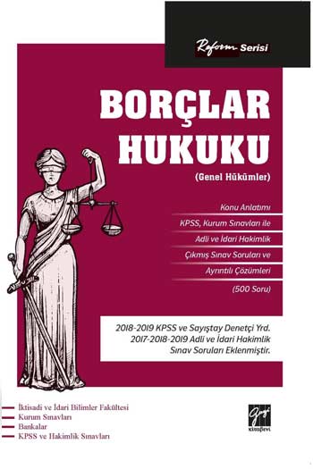 Gazi Kitabevi Reform Serisi Borçlar Hukuku (Genel Hükümler)