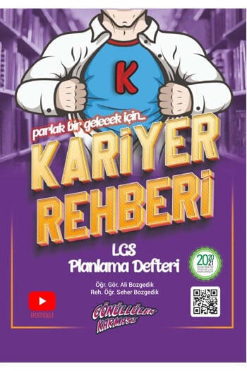 Gönüllüler Karması Yayınları 8. Sınıf Kariyer Rehberi Planlama Defteri