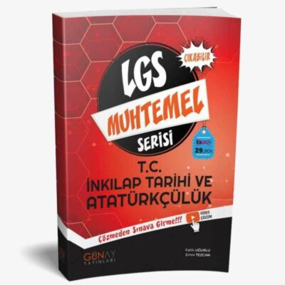 Günay Yayınları 8. Sınıf LGS T.C. İnkılap Tarihi ve Atatürkçülük Muhtemel Çıkabilir Serisi
