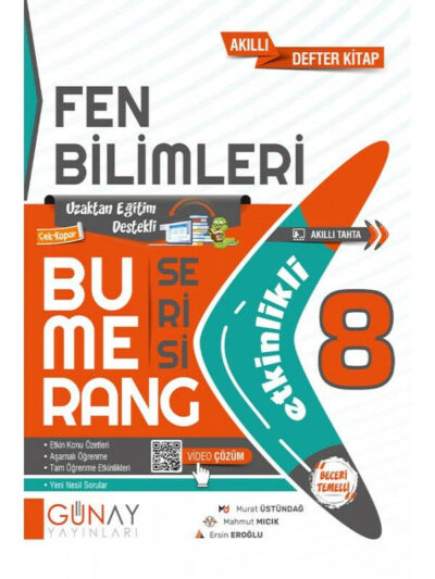 Günay Yayınları 8. Sınıf Bumerang Etkinlikli Fen Bilimleri