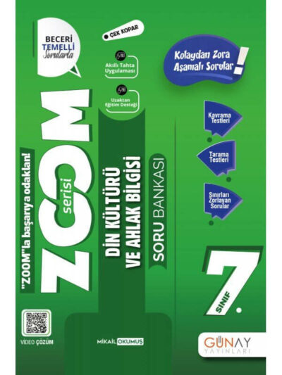 Günay Yayınları 7.Sınıf Zoom Serisi Din Kültürü Soru Bankası