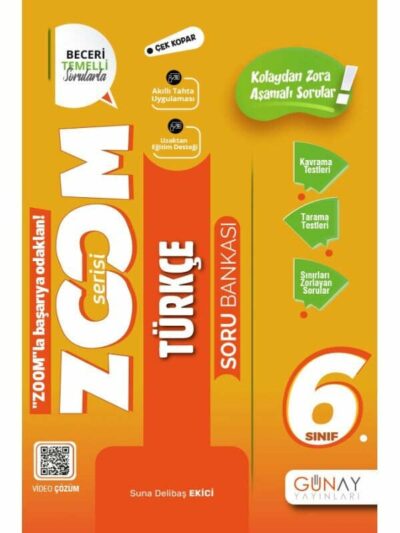 Günay Yayınları 6. Sınıf Zoom Serisi Türkçe Soru Bankası