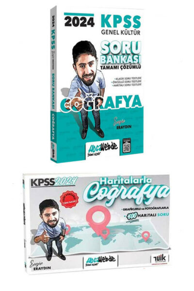 HocaWebde Yayınları 2024 KPSS Genel Kültür Coğrafya Soru Bankası ve Haritalarla Coğrafya Seti