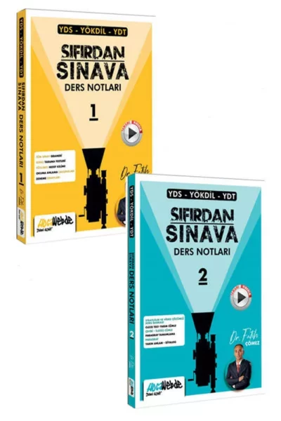 HocaWebde Yayınları YDS - YÖKDİL - YKSDİL Sıfırdan Sınava Ders Notları (1-2 Set)