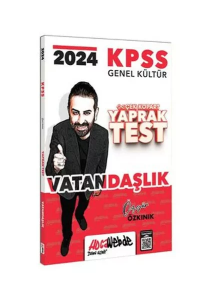 HocaWebde Yayınları 2024 KPSS Genel Kültür Vatandaşlık Yaprak Test