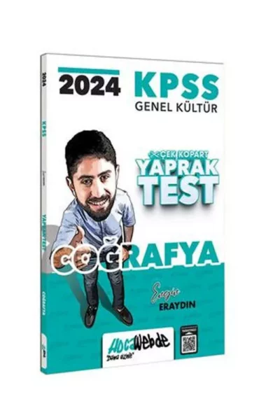 HocaWebde Yayınları 2024 KPSS Genel Kültür Coğrafya Yaprak Test