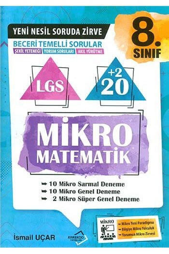 Karekod Yayınları 8.Sınıf LGS Yeni Nesil Soruda Zirve Mikro Matematik
