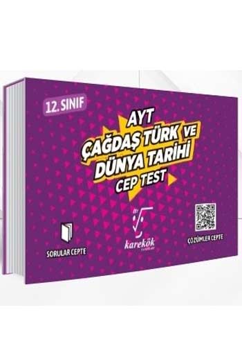 Karekök Yayınları AYT Çağdaş Türk ve Dünya Tarihi Cep Test