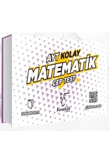 Karekök Yayınları AYT Matematik Kolay Cep Test