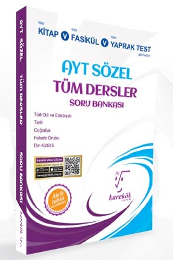 Karekök Yayınları AYT Sözel Tüm Dersler Soru Bankası