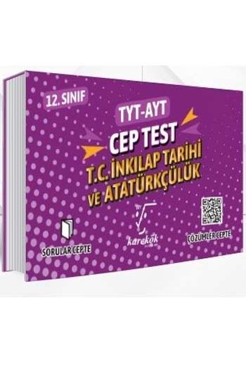 Karekök Yayınları TYT AYT T.C. İnkılap Tarihi ve Atatürkçülük Cep Test