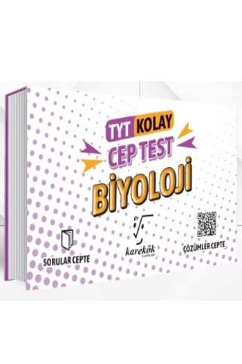 Karekök Yayınları TYT Biyoloji Kolay Cep Test